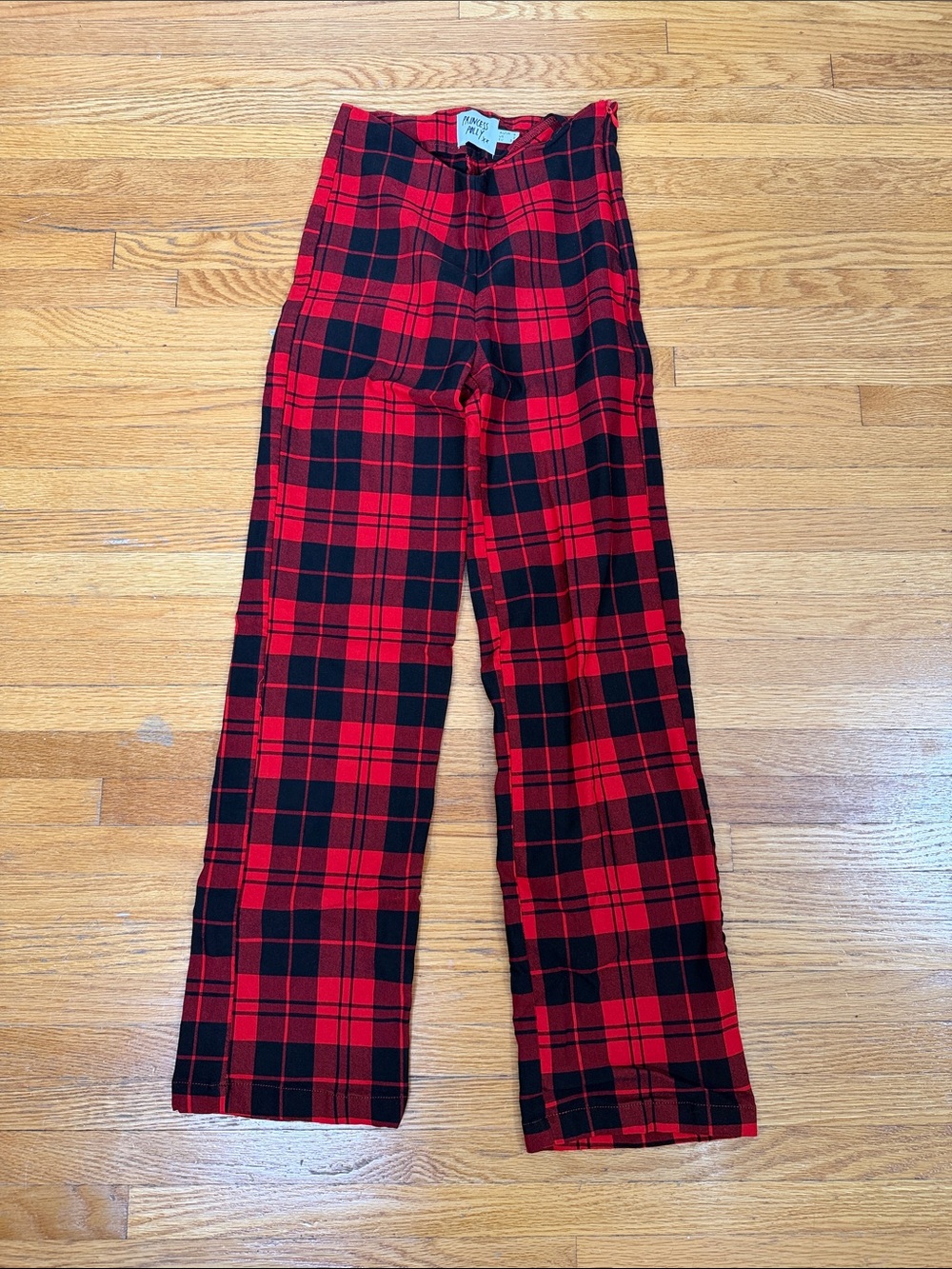 Princess Polly Red and Black Plaid Pants
